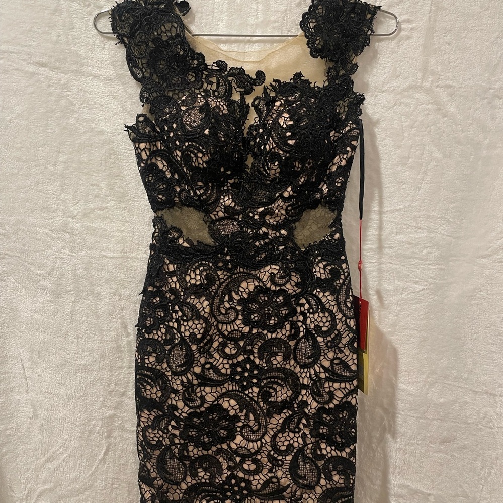 Elegant Black Lace Dress